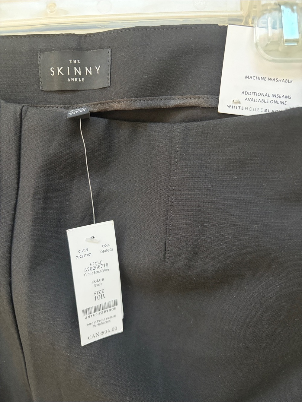 White House Black Market Black Skinny Ankle Pant